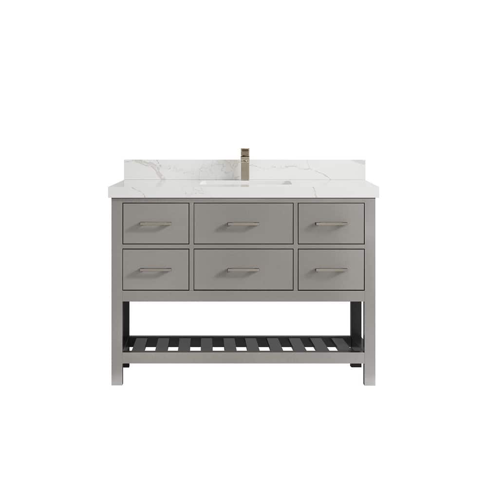 Willow Collections 48 in. W x 22 in. D Parker Single Sink Bathroom Vanity with Countertop