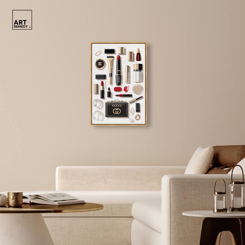 Luxury Makeup Collection II Canvas by Art Remedy