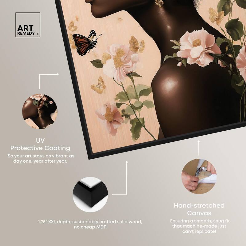 Apricot Whisper Canvas by Art Remedy