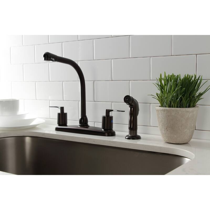 Serena Centerset Kitchen Faucet with Plastic Sprayer