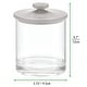 preview thumbnail 28 of 37, mDesign Round Storage Apothecary Canister for Bathroom, 2 Pack