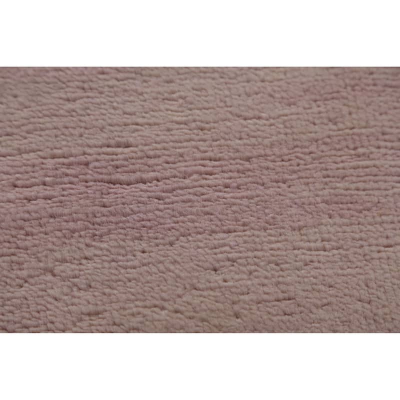 Hand Knotted Oriental 100% Wool Carpet Modern Solid Purples Gabbeh Area Rug - 14' 0'' X 10' 2''