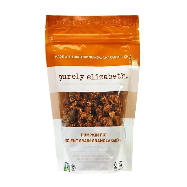 Purely Elizabeth Ancient Grain Granola Cereal - Pumpkin Fig - 2 oz - Case of 8