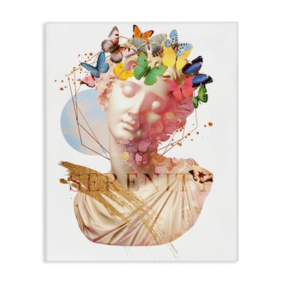 Stupell Serenity Statue Collage Canvas Wall Art Design By Susan Arnot