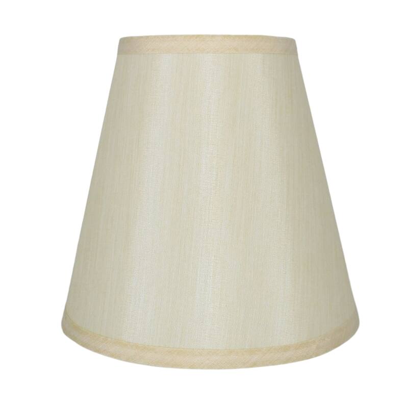 Many Selections Table Lamp Shade, 5 inch Top, 9 inch Bottom, 8.5 inch Slant - Single - Cream