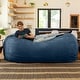 preview thumbnail 41 of 49, Jaxx 7ft Oversized Bean Bag Couch – Extra Large 3-Seat Floor Sofa with Washable Cover Play Rooms, Living Rooms & Basements