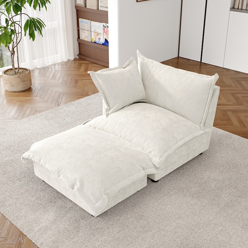 Double Layer Cushion Comfy Cloud Modular Sectional Sofa Set