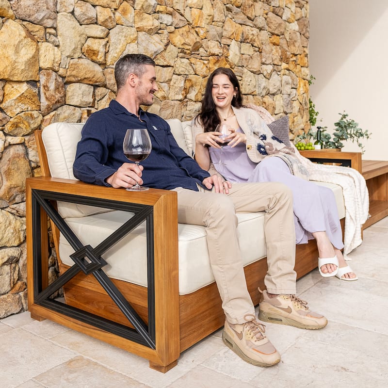 Cambridge Casual Provence Teak Outdoor Sofa