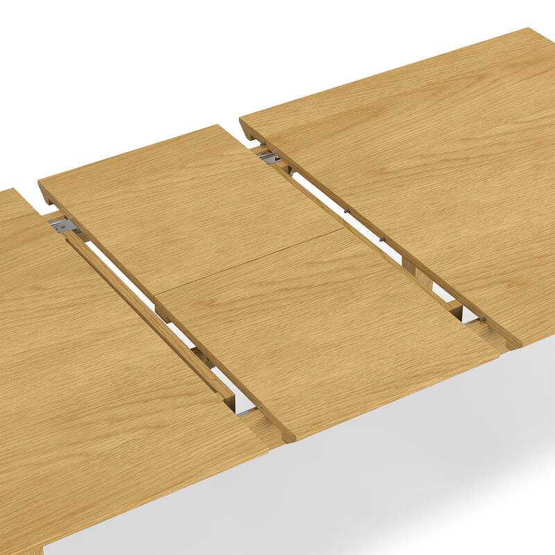 WyndenHall Fairway Extendable Dining Table in Oak - 76 inches wide