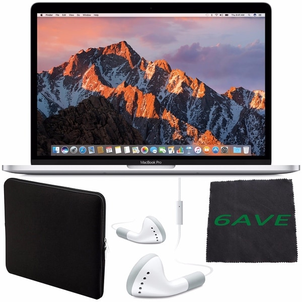 Shop Apple 13.3" MacBook Pro (Silver) #MPXU2LL/A + White