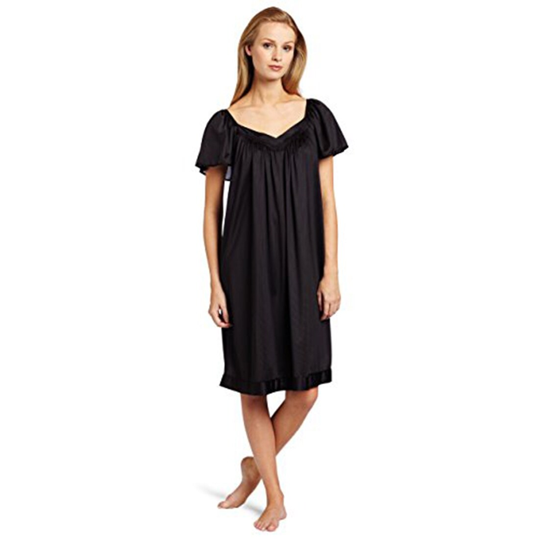 Vanity Fair Women S Coloratura Sleepwear Short Flutter Sleeve Gown 30109 Overstock 19813217 The best pajamas to make you feel cozy and comfortable while spending time at home will also make wonderful holiday gifts this year. vanity fair women s coloratura sleepwear short flutter sleeve gown 30109