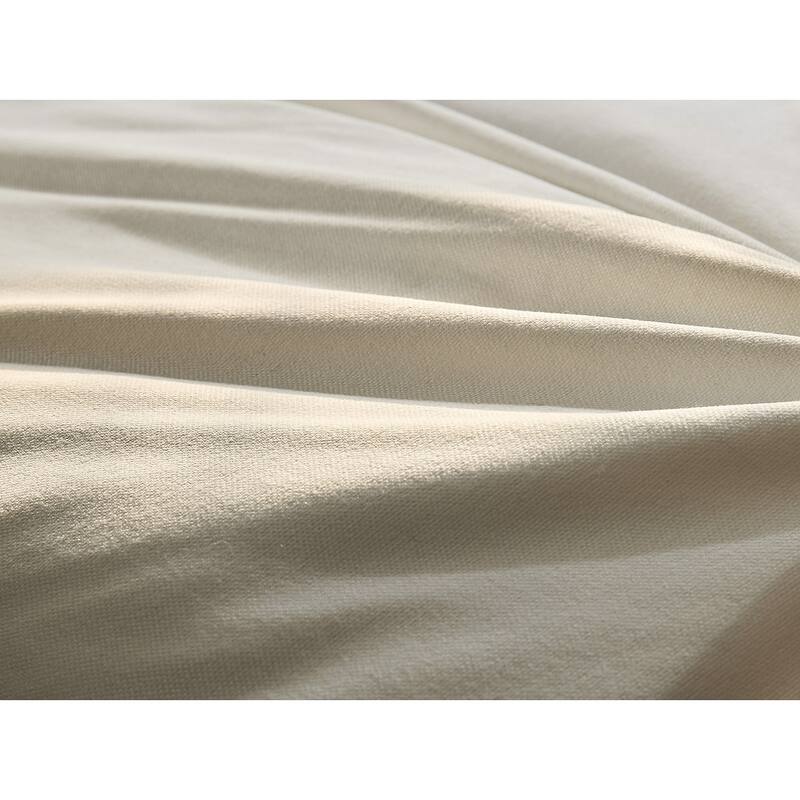Square Arm Linen Fabric Rectangle Sectional Sofa Combination Sofa in Linen Beige