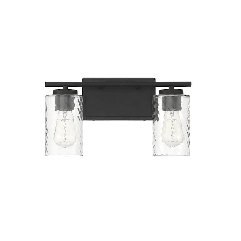 Meridian M80037 2 Light 15" Wide Bathroom Vanity Light with Swirl