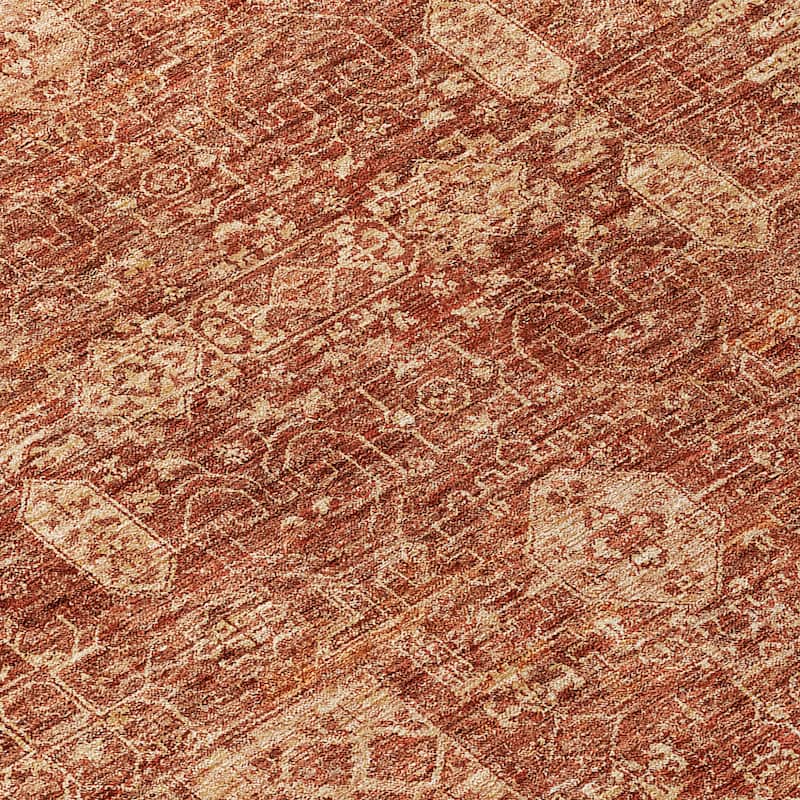 HomeRoots Oriental Transitional Rectangle Outdoor Rug