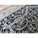 preview thumbnail 5 of 10, Hand Knotted Black Hereke with Wool & Silk Oriental Rug (6' x 8'11") - 6' x 8'11"