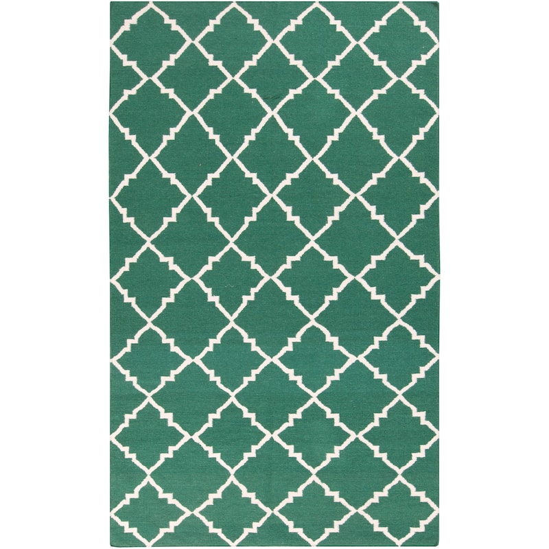 Hand-woven Villach Flatweave Wool Area Rug