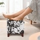 preview thumbnail 44 of 53, Adeco Simple British Style Passionate Cube Ottoman Footstool