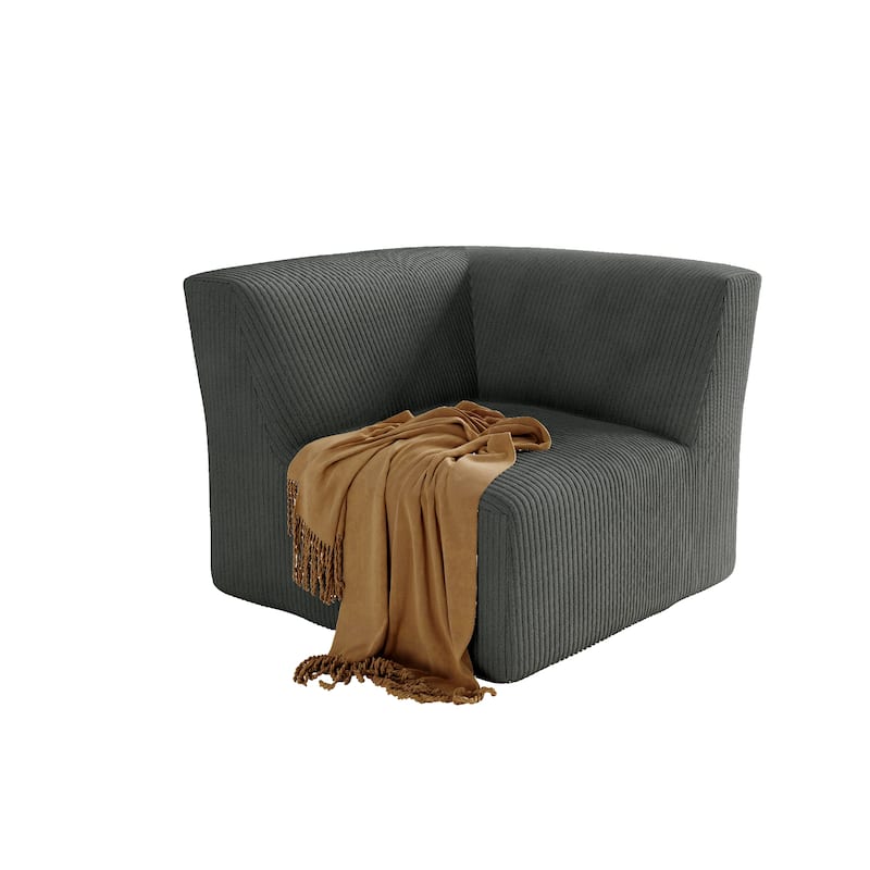 Corduroy Armchair Corner Chair For Living Room