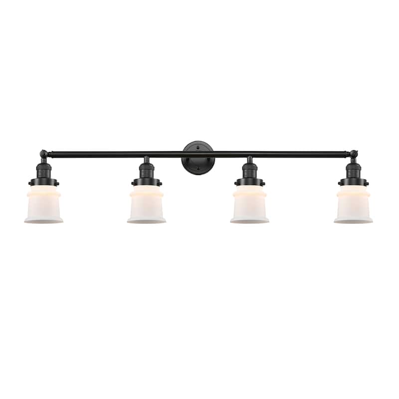 Innovations Lighting Small Canton 4 Light 42" Wide Bathroom Vanity - Oil Rubbed Bronze / Matte White