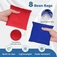preview thumbnail 4 of 4, 3 x 2FT Portable Cornhole Set with Foldable Legs and Side Handle - Blue & Red & White