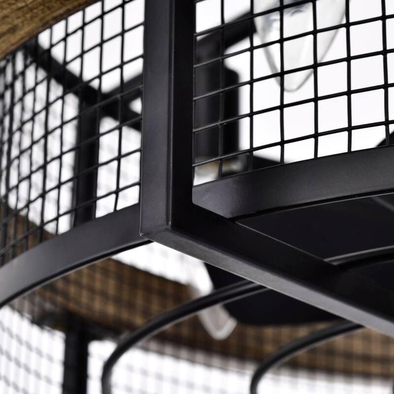 20" 5-Blade 4-Light Fandelier Ceiling Fan with Light