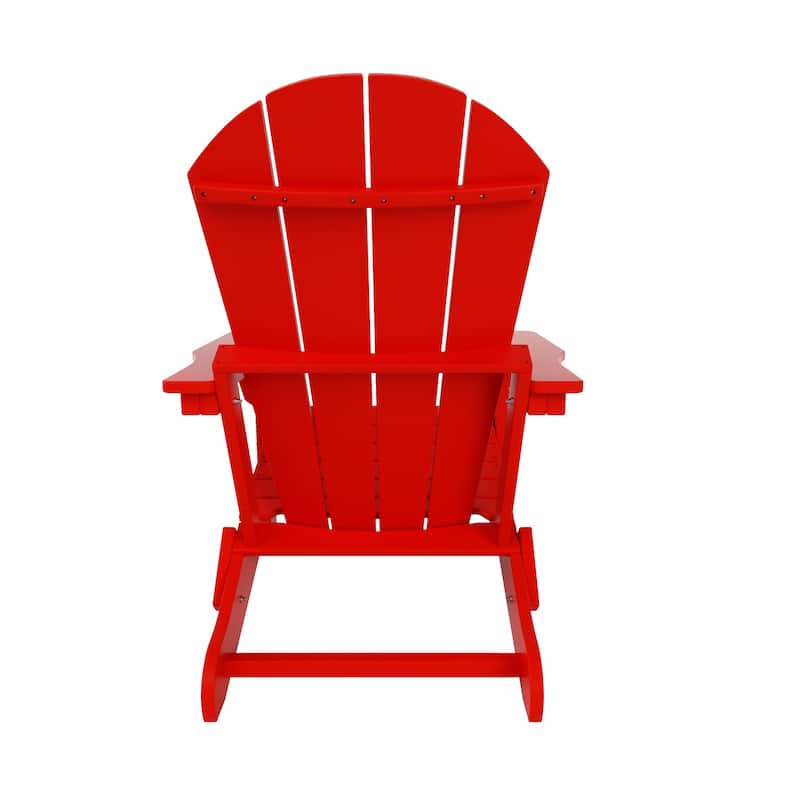 POLYTRENDS Laguna Folding Poly Eco-Friendly All Weather Outdoor Adirondack Chair