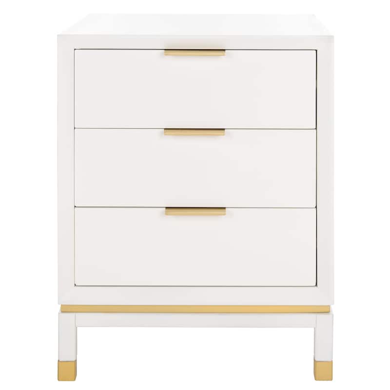 SAFAVIEH Marilia 3-Drawer Nightstand Accent Table