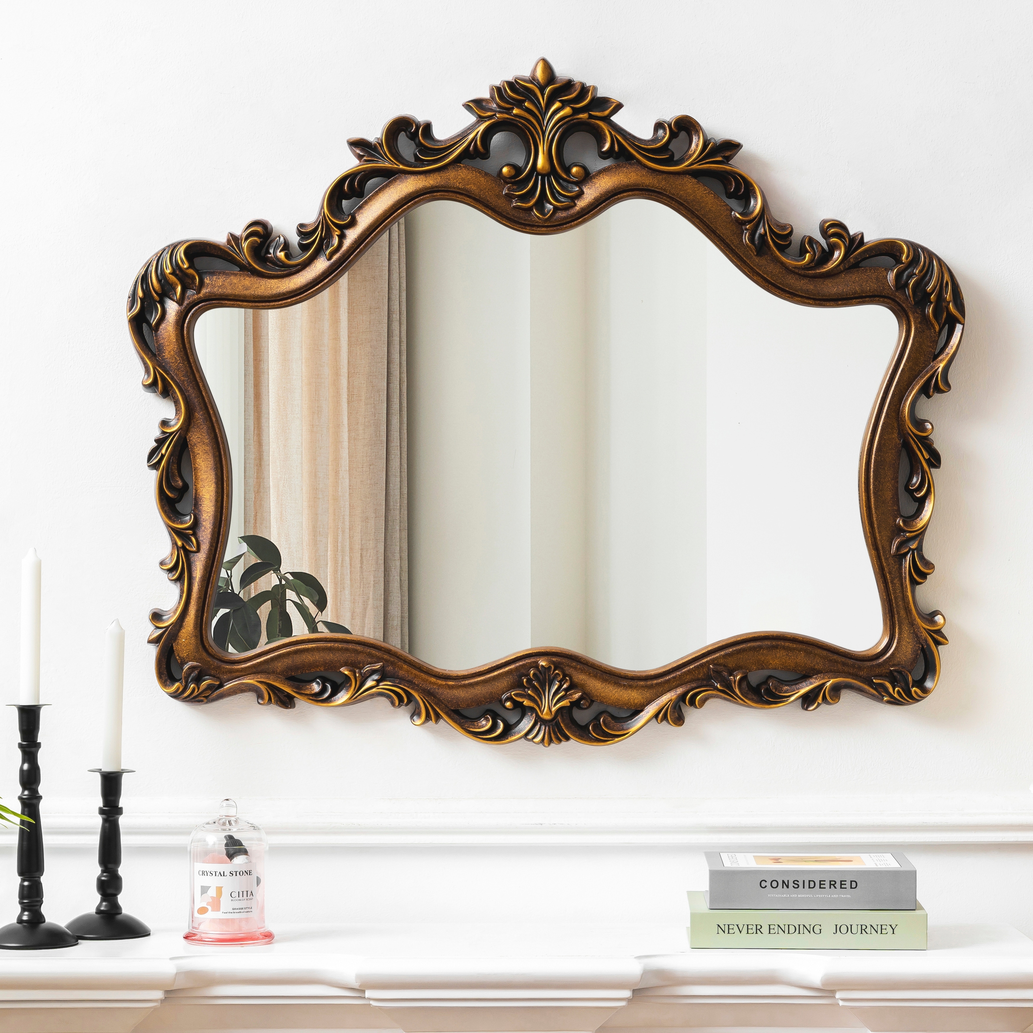 Antique-Wall-Mirror-Irregular-