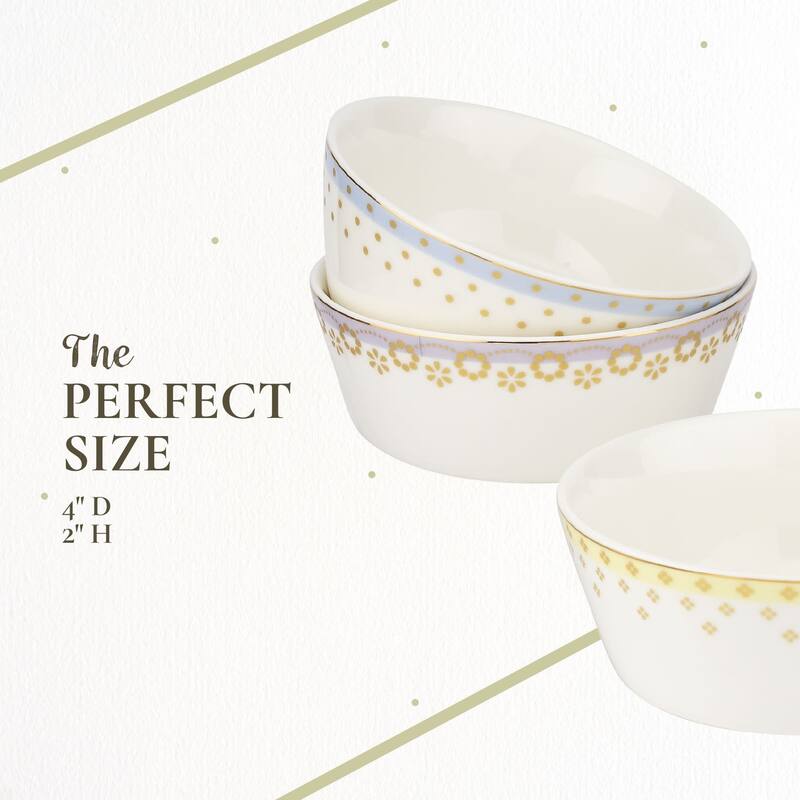 Spode Set of 4 Meadow Lane Fine Porcelain Bowls