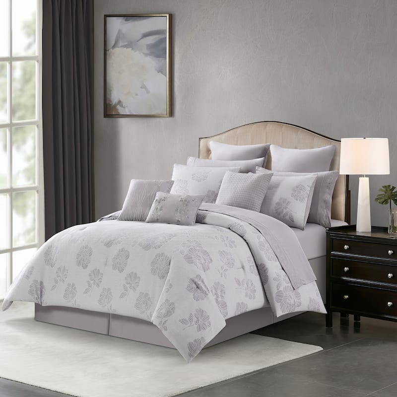 Nanshing Blair 13 Piece Floral Glam Comforter Set