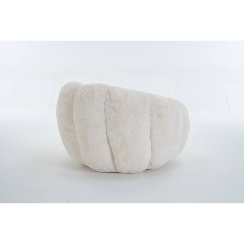 GDFStudio - Faux Fur Floral-Shaped Ultra-Soft Bean Bag Chair