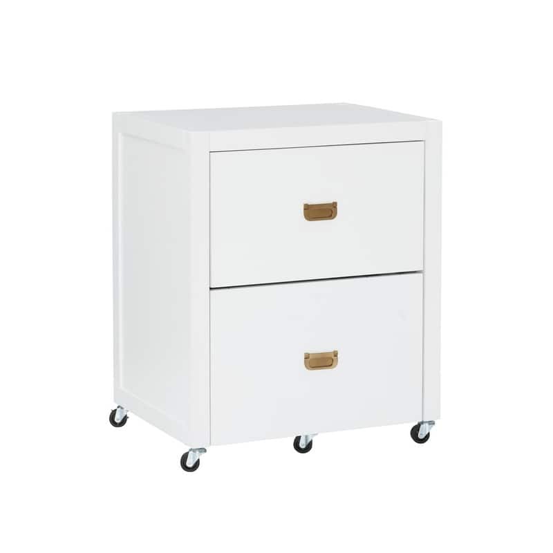 Linon Poppy Rolling File Cabinet