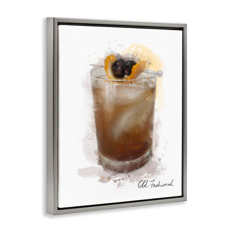 Stupell Old Fashioned Splash Framed Floater Canvas Wall Art Design By Matthew Piotrowicz
