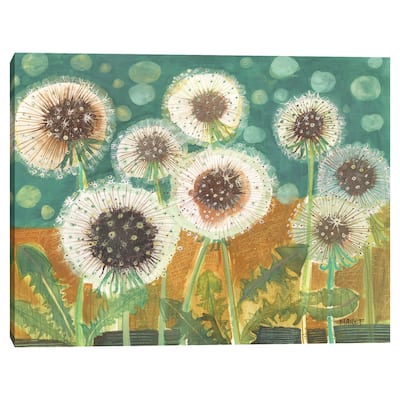 Dandelions in Field by Maret Hensick Canvas Art Print