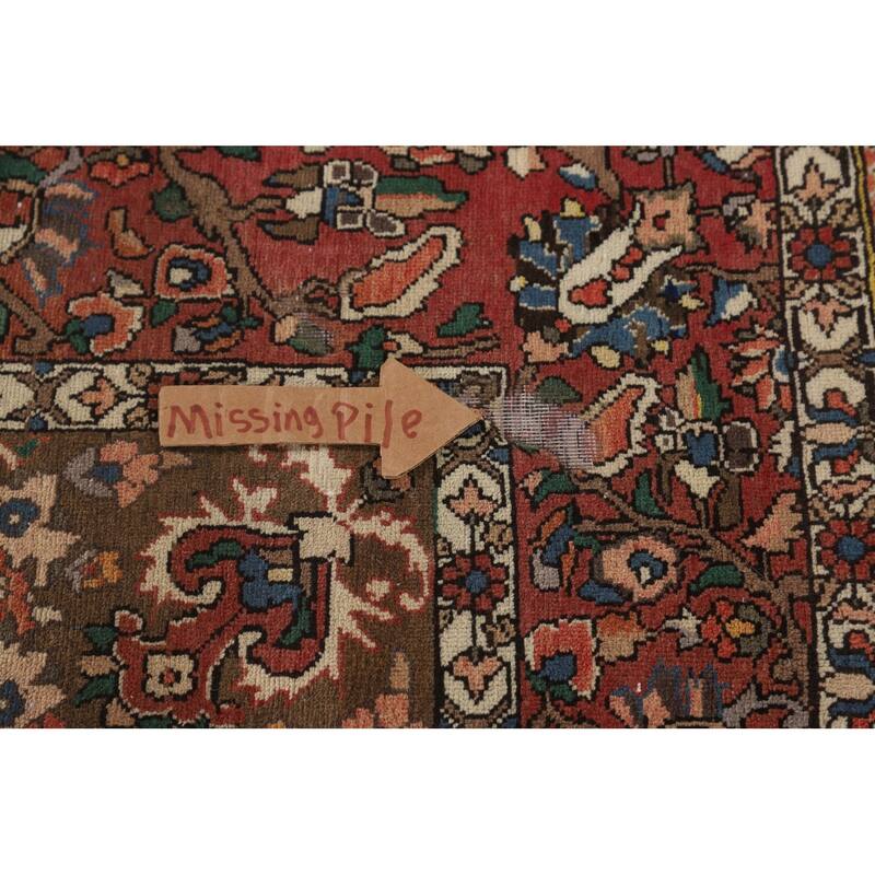 Bakhtiari Persian Antique Area Rug Handmade Wool Carpet - 6'11"x 10'0"