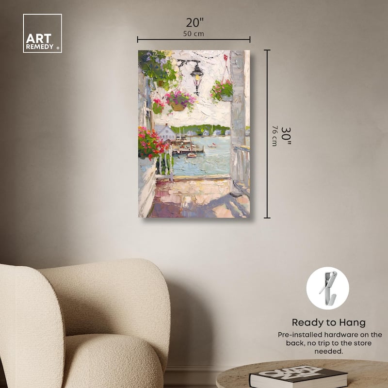 Harbor Hideaway II Canvas by Art Remedy, Gallery Wrapped