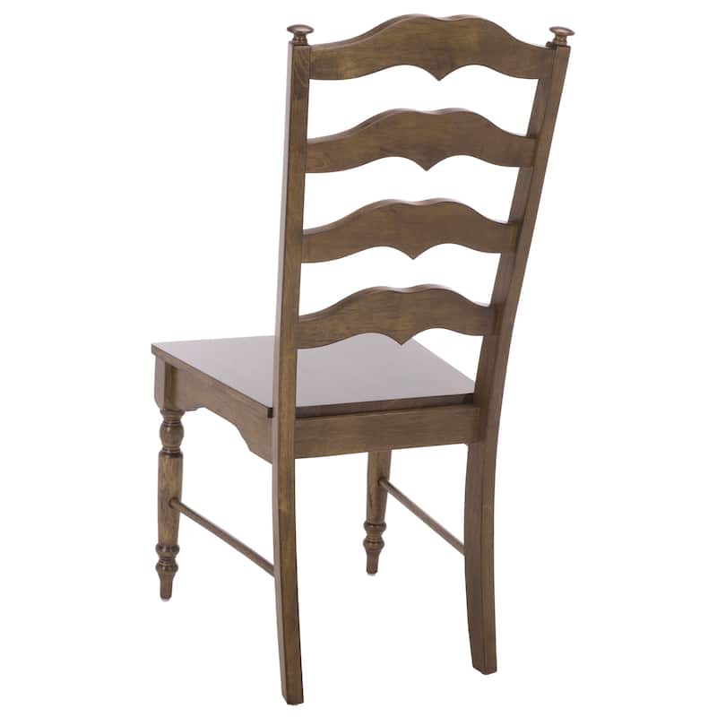SAFAVIEH HOME Rasia Ladder Back Side Chair - 19"W x 22"D x 41"H