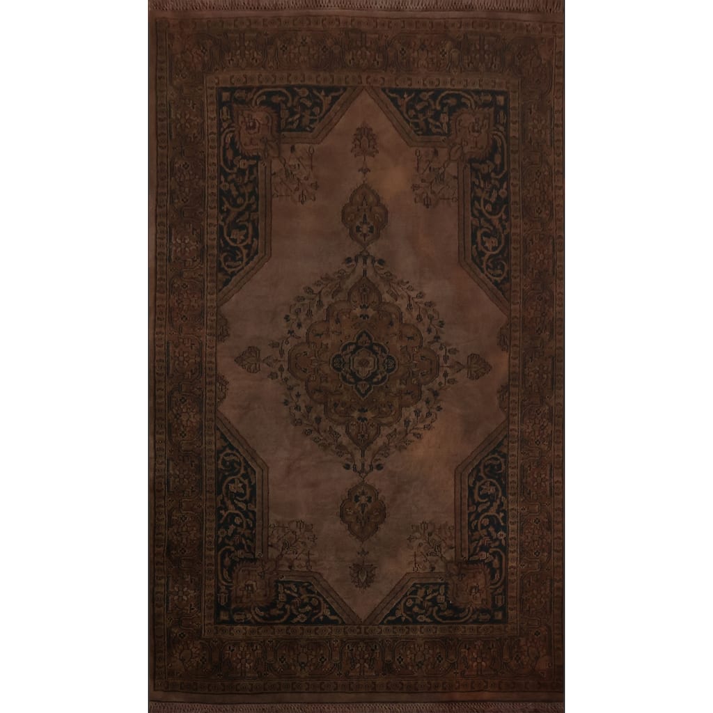 Hand Knotted Oriental 100% Wool Carpet Traditional Geometric Pink Bokhara Area Rug - 6' 4'' X 4' 4''