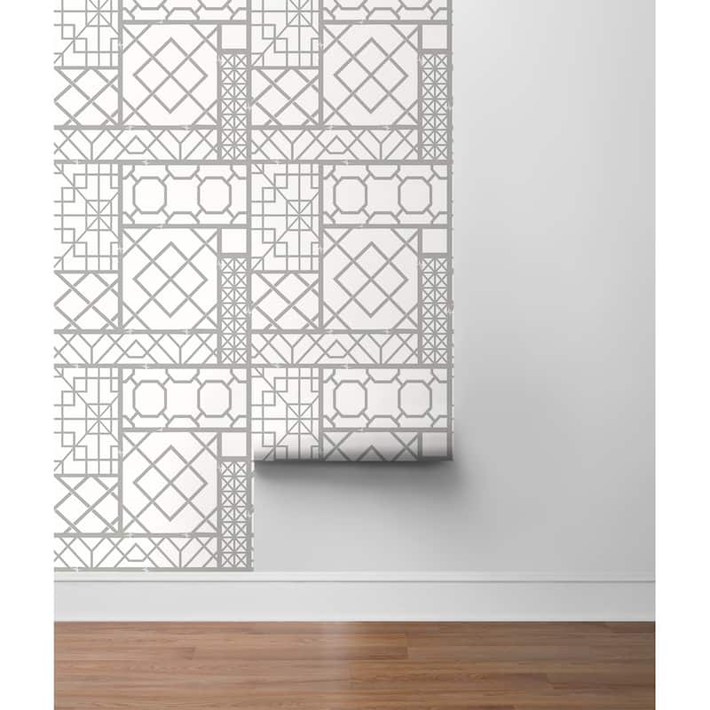NextWall Garden Trellis Peel and Stick Wallpaper