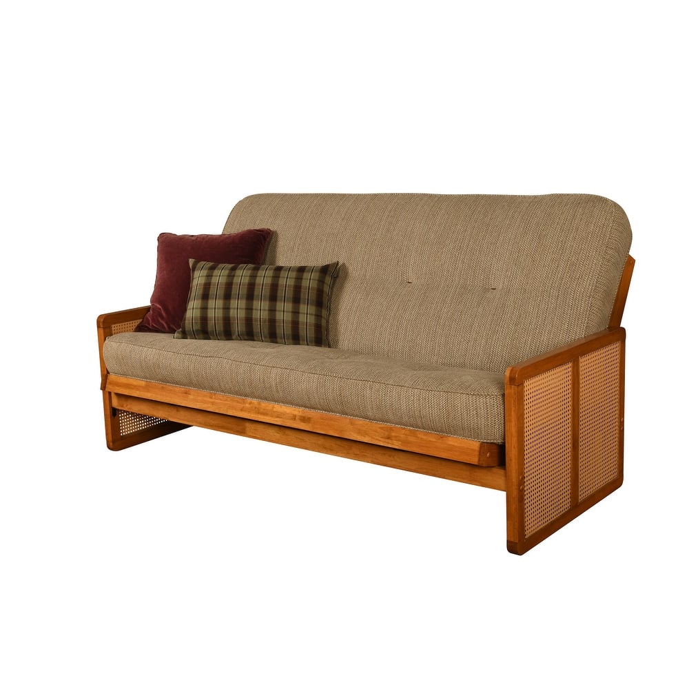 Somette Westport Full-size Futon in Honey includes Mattress