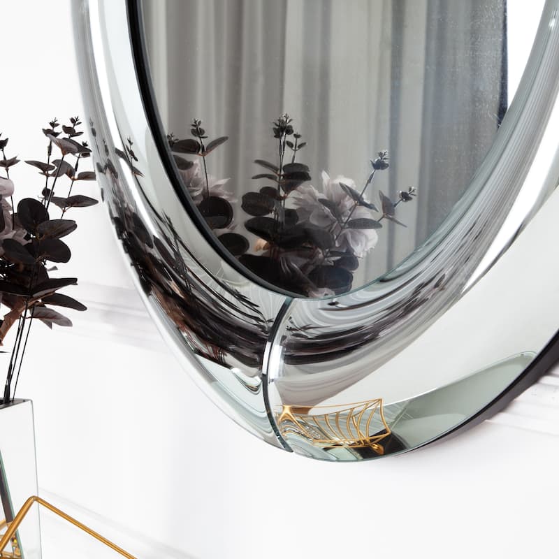 Round Glass Wall Mirror