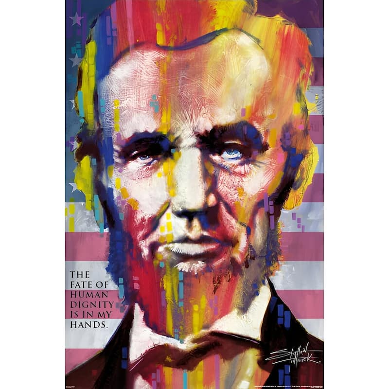 Lincoln by Stephen Fishwick Art Poster - 24 x 36 Inch