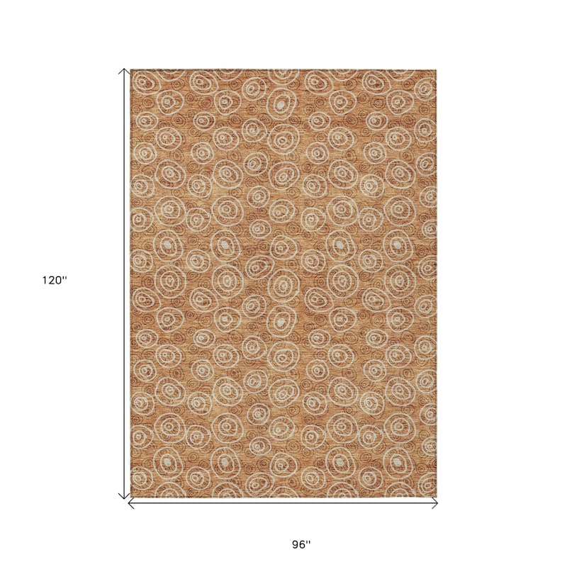 HomeRoots Geometric Transitional Rectangle Outdoor Rug