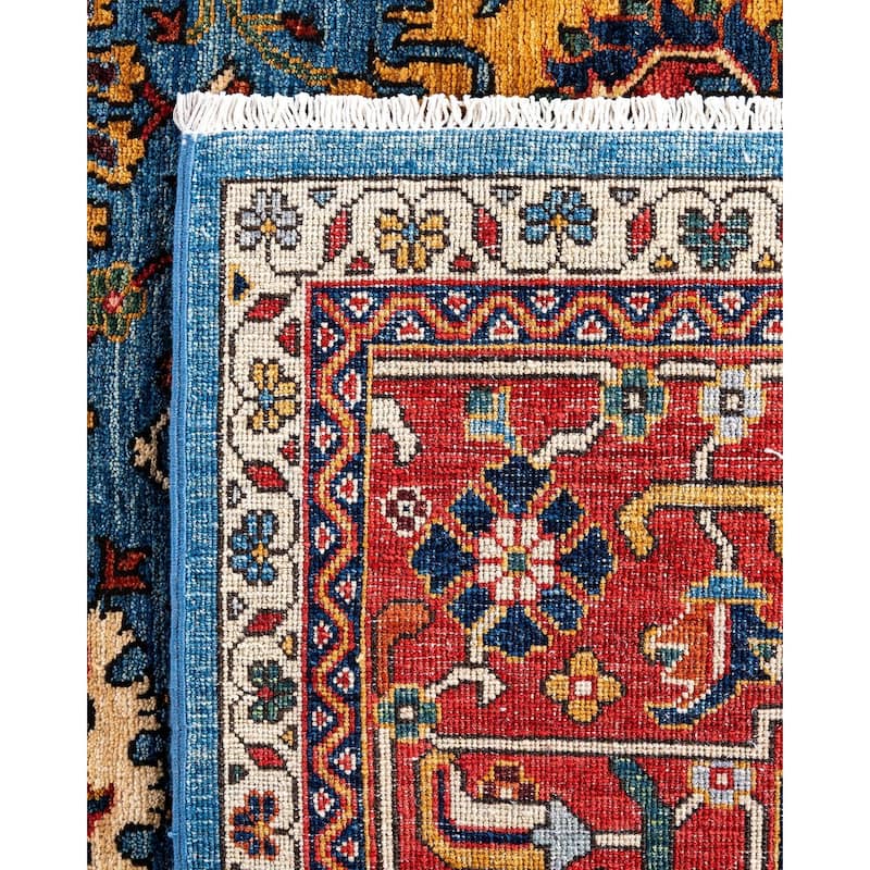 Serapi One-of-a-Kind Hand-Knotted Area Rug - Light Blue, 8' 1" x 9' 8" - 8' 1" x 9' 8"