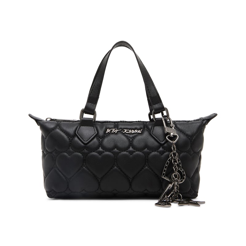 Betsey Johnson Quilted Mini Satchel Crossbody Bag