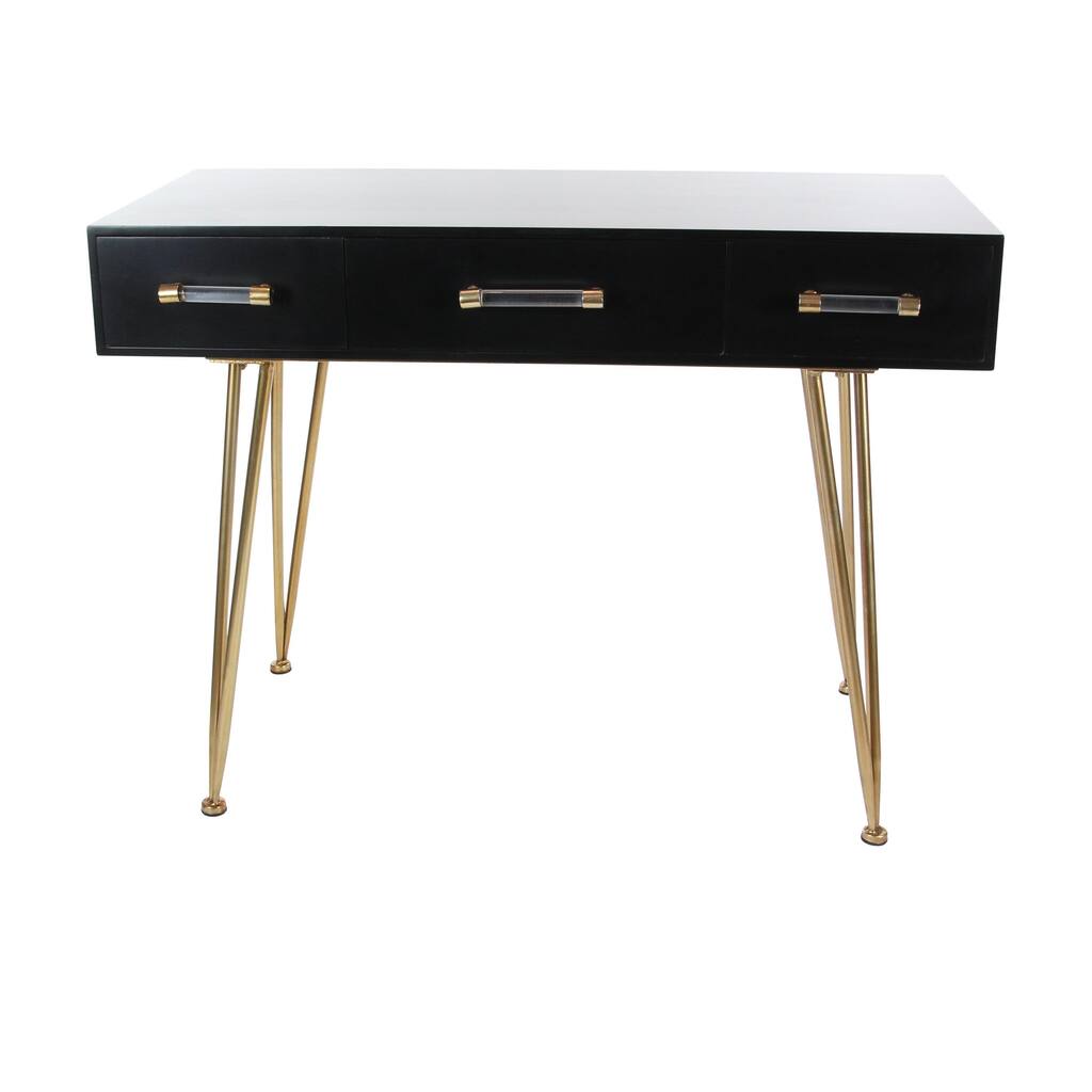 Wood Console Table - Black - Roche River Decor