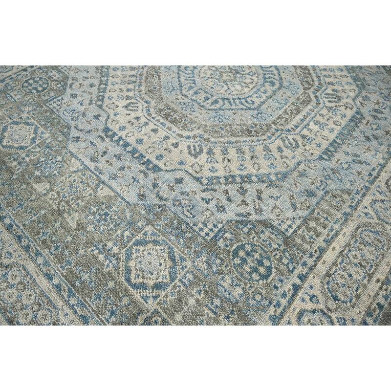 Hand Knotted Turkish Oushak Gray Wool Traditional Oriental Area Rug