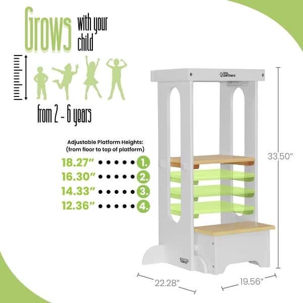 dimension image slide 5 of 7, Little Partners® Explore 'N Store Learning Tower®