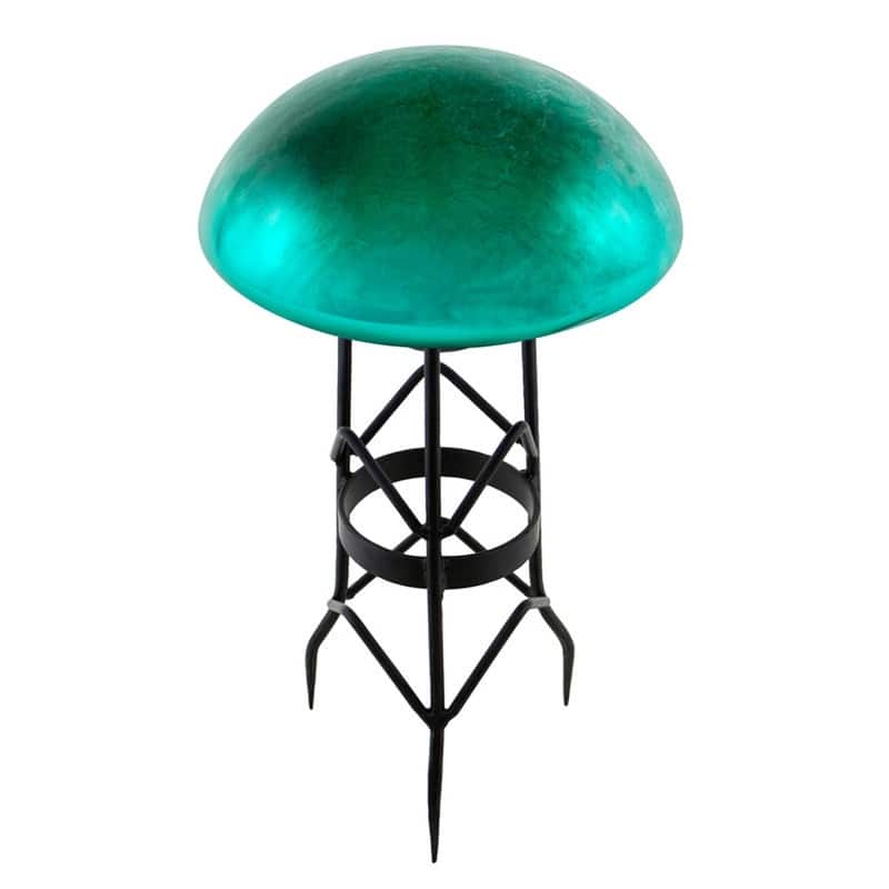 Achla Designs Glass Toadstool Gazing Globe Ball, 9 Inch Diameter