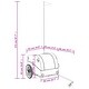 preview thumbnail 30 of 59, vidaXL Bike Trailer Kids Bicycle Cargo Wagon Buggy Carriage Cycle Trailer Iron